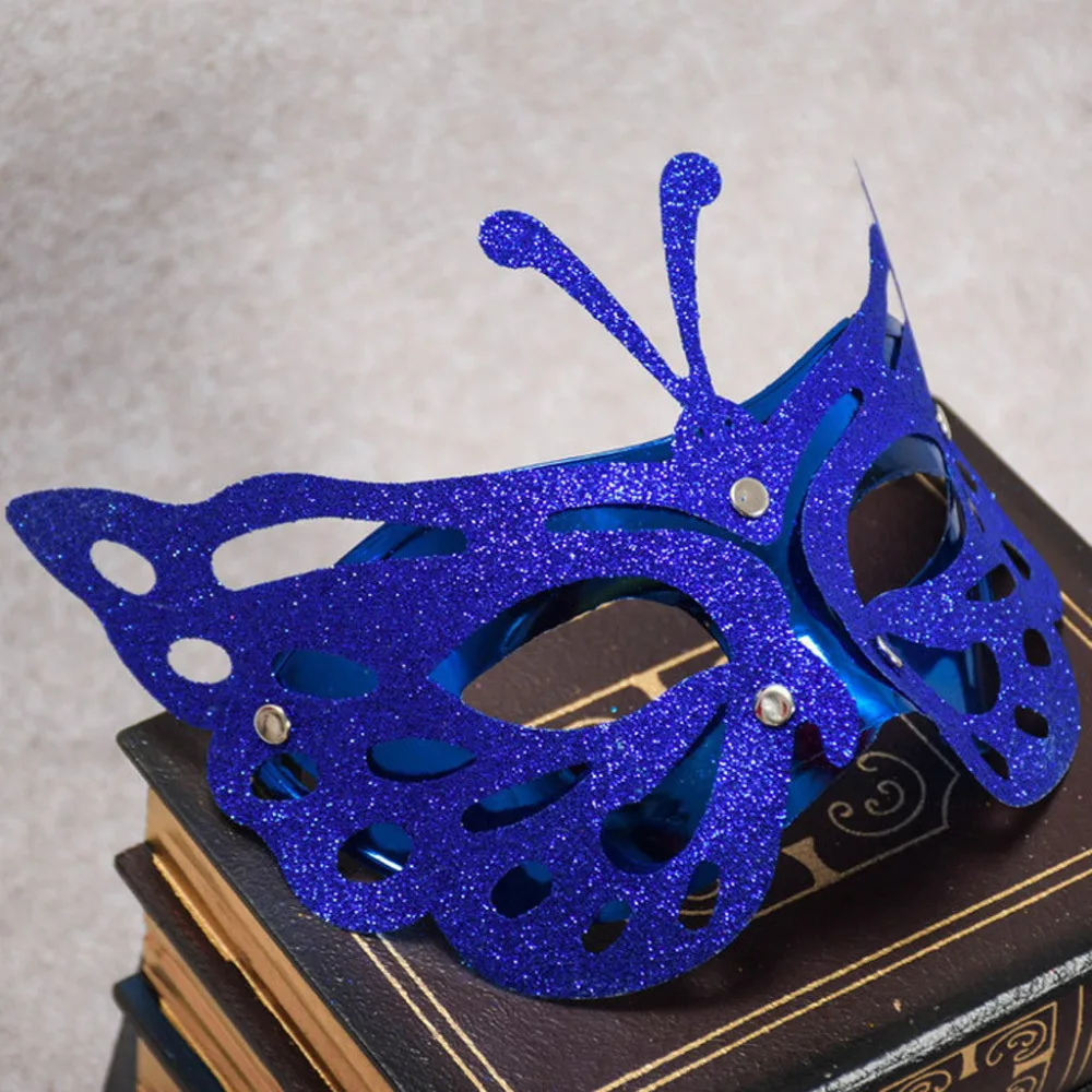 1 шт., винтажные маскарадные маски в стиле ретро с бабочкой на Хэллоуин, вечерние маскарадные маски для лица, вечерние праздничные маски на половину лица, L* 5