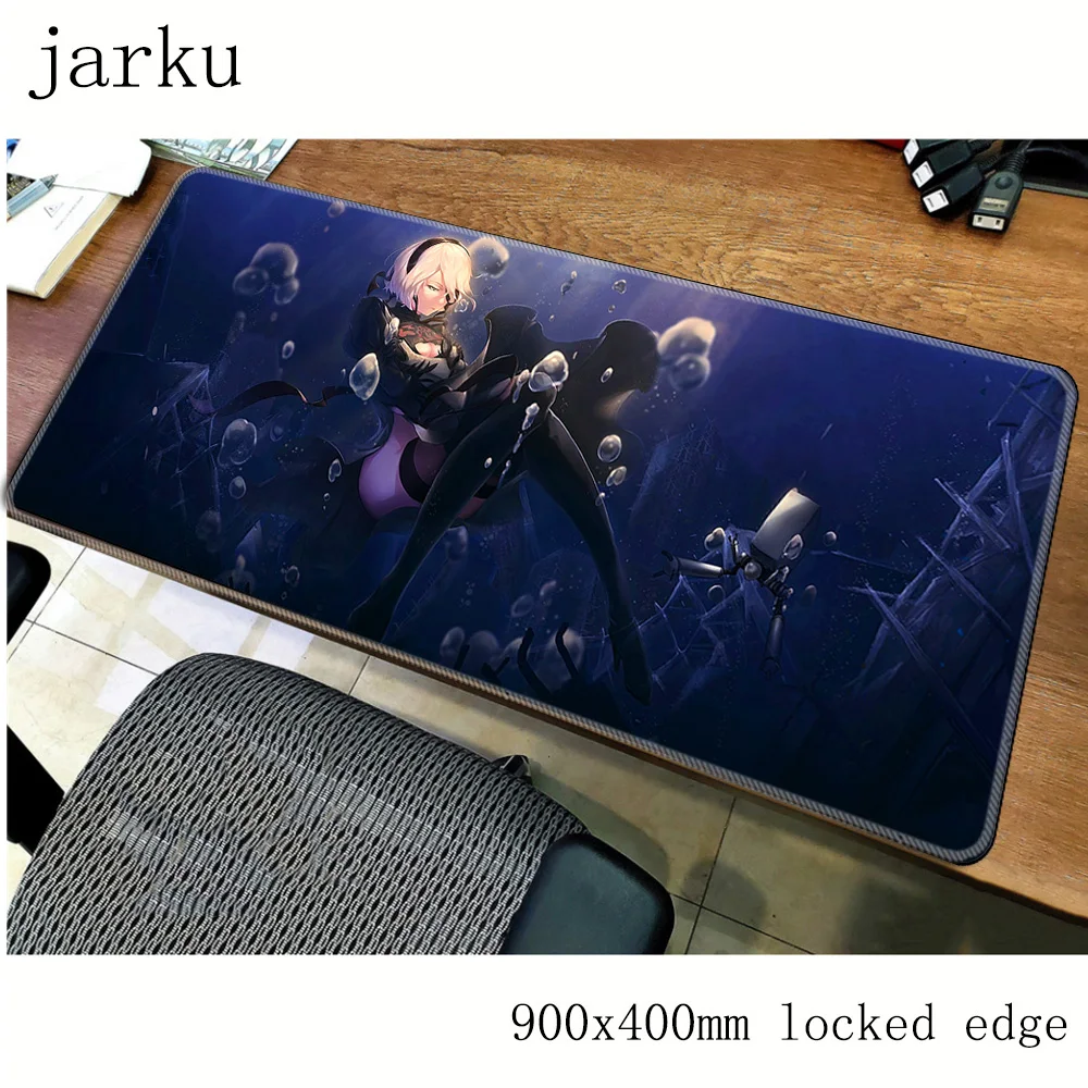 Nier automata коврик для мыши геймер 900x400 мм notbook большой игровой модный ПК настольный