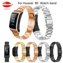 Для huawei B5 ремешки для умных часов модный роскошный чехол-книжка с ремешком для ремешка для huawei B5 Stailess Сталь браслет ремешок аксессуары
