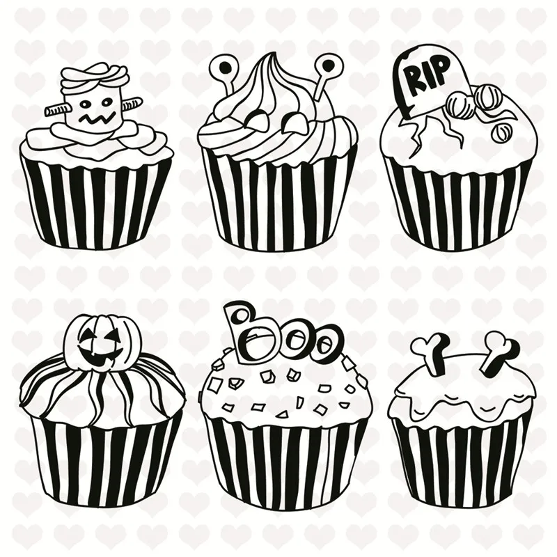 

Halloween Clear Stamps for Scrapbooking Card Making New 2018 Album Embossing Silicone Transparent Clear Stamps DIY Crafts