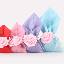 3 шт., Пользовательский логотип Сумочка с рисунком сумки из парусины мешок шнурок мешочек для ювелирных изделий конфеты упаковка свадебный подарок сумка