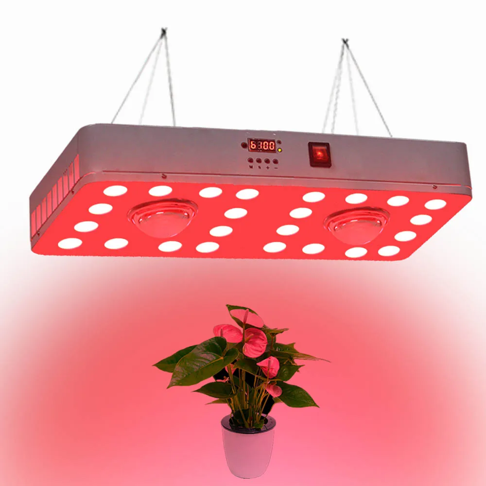Idea light Dimmable COB светодиодный светильник для выращивания 900 Вт с Cree 3590 светодиодный s и 24 шт. полный спектр для парниковый эффект; Выращивание растений без почвы