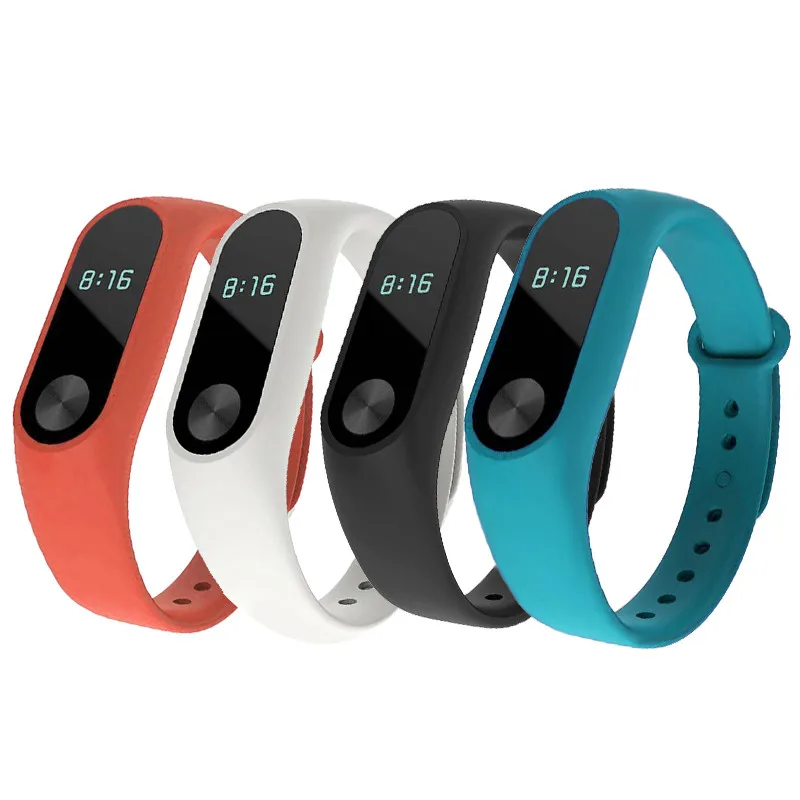 

Colorful Silicone Wrist Strap Bracelet Double Color Replacement watchband for Original Miband 2 Xiaomi Mi band 2 Wristbands