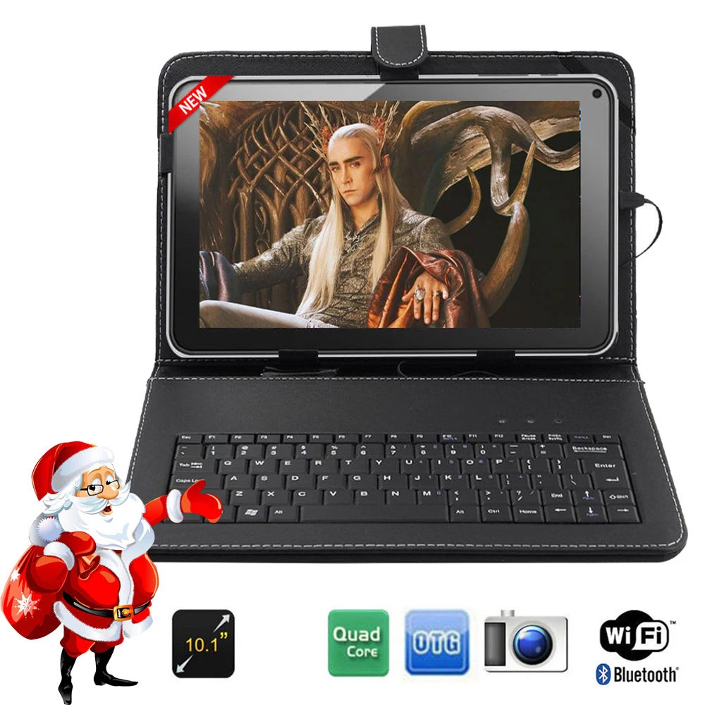 

FreeShipping BoDa 16GB 10.1 "inch Android 4.4 Wifi Quad core Allwinner A33 Tablet PC Keyboard Free as gift