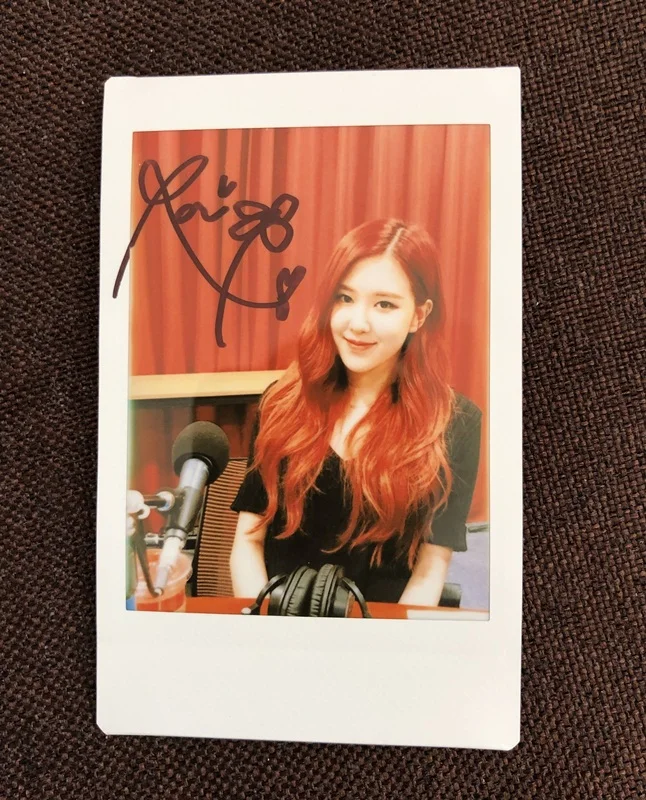 Ручная подписка BLACKPINK ROSE autographed KILL THIS LOVE Polaroid 3 дюйма k-pop 4Y1