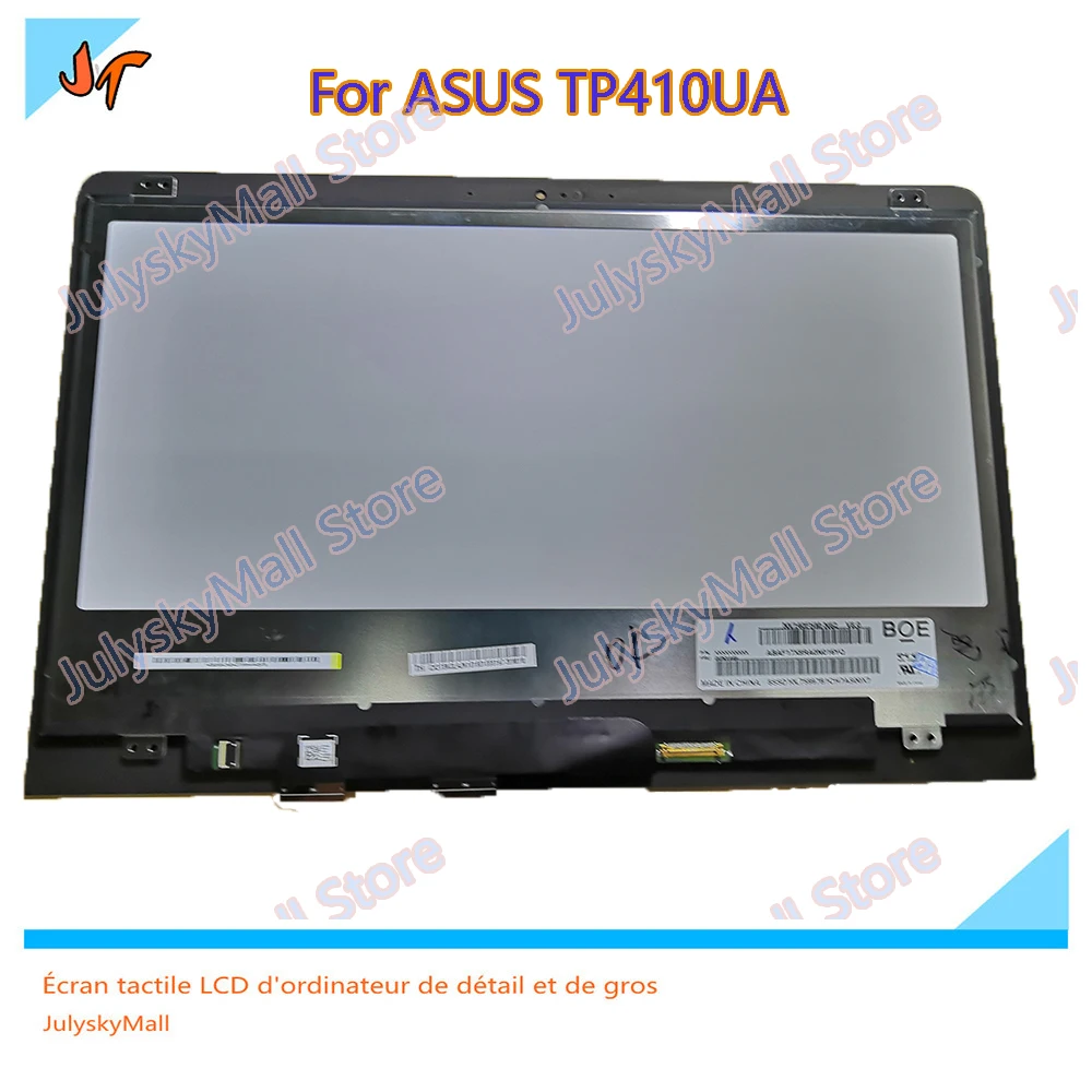 Applicable to ASUS VivoBook flip 14 TP410UA TP410U 14 inch LCD monitor LCD touch screen assembly NV140FHM-N62 V8.0 Applicable to ASUS VivoBook flip 14 TP410UA TP410U 14 inch LCD monitor LCD touch screen assembly NV140FHM-N62 V8.0