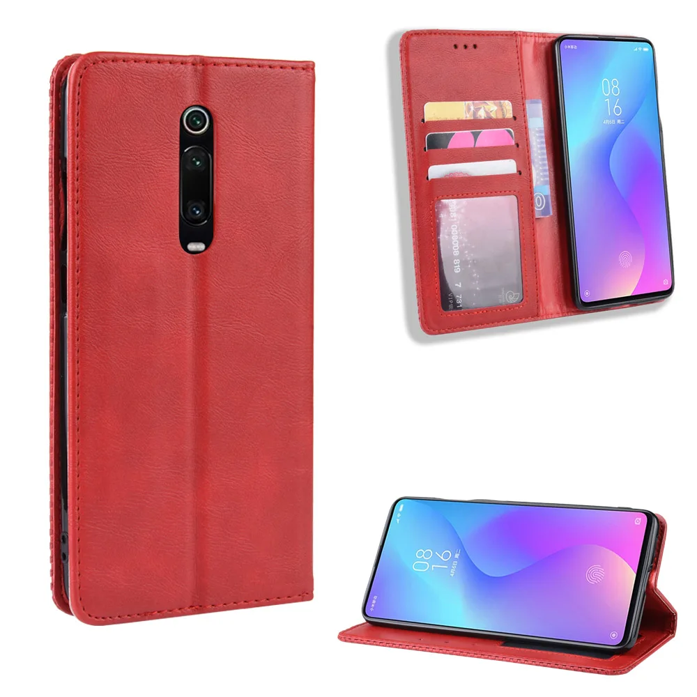 Магнитный винтажный кожаный чехол Премиум Coque для Xiaomi mi 9 T Pro mi 9 T Pro 9 TPro чехол 6,39 дюймов флип фривольный анти-осенний чехол