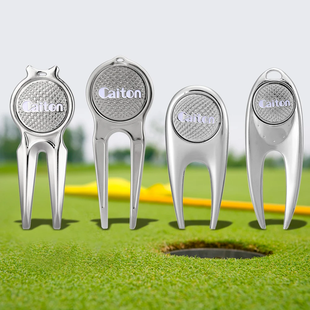 

Golf Training Aids Golf Divot Repair Tool Pitch Groove Cleaner Pitchfork Switchblade Tool Magnetic Golf Pitchfork Putting Fork
