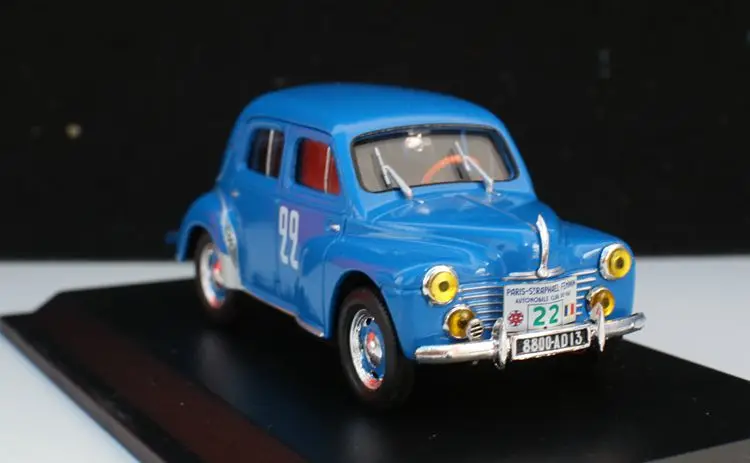 Высокая имитация 4 CV 1953 винтажный автомобиль, 1:43 сплав ретро классический автомобиль, металлические литья под давлением, Коллекция игрушечных автомобилей