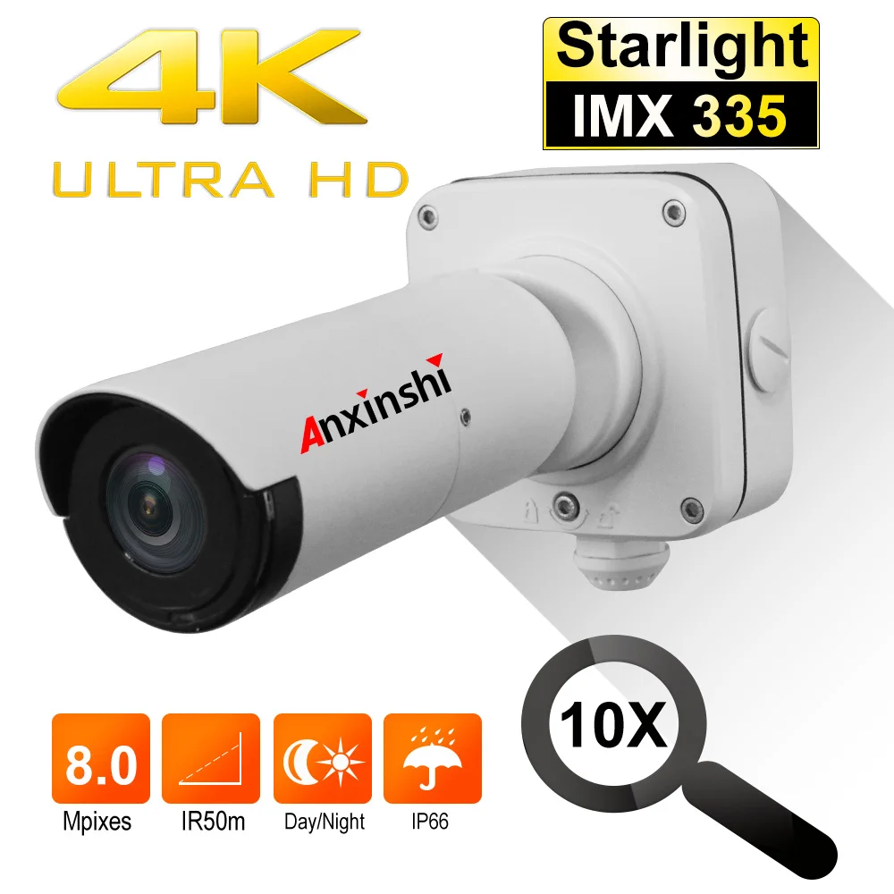 4K 8mp ultra HD 4 в 1 cvi tvi аналоговая ahd-камера звездный свет; ночное зрение IR 50 м UTC Водонепроницаемая камера видеонаблюдения SDI bullet