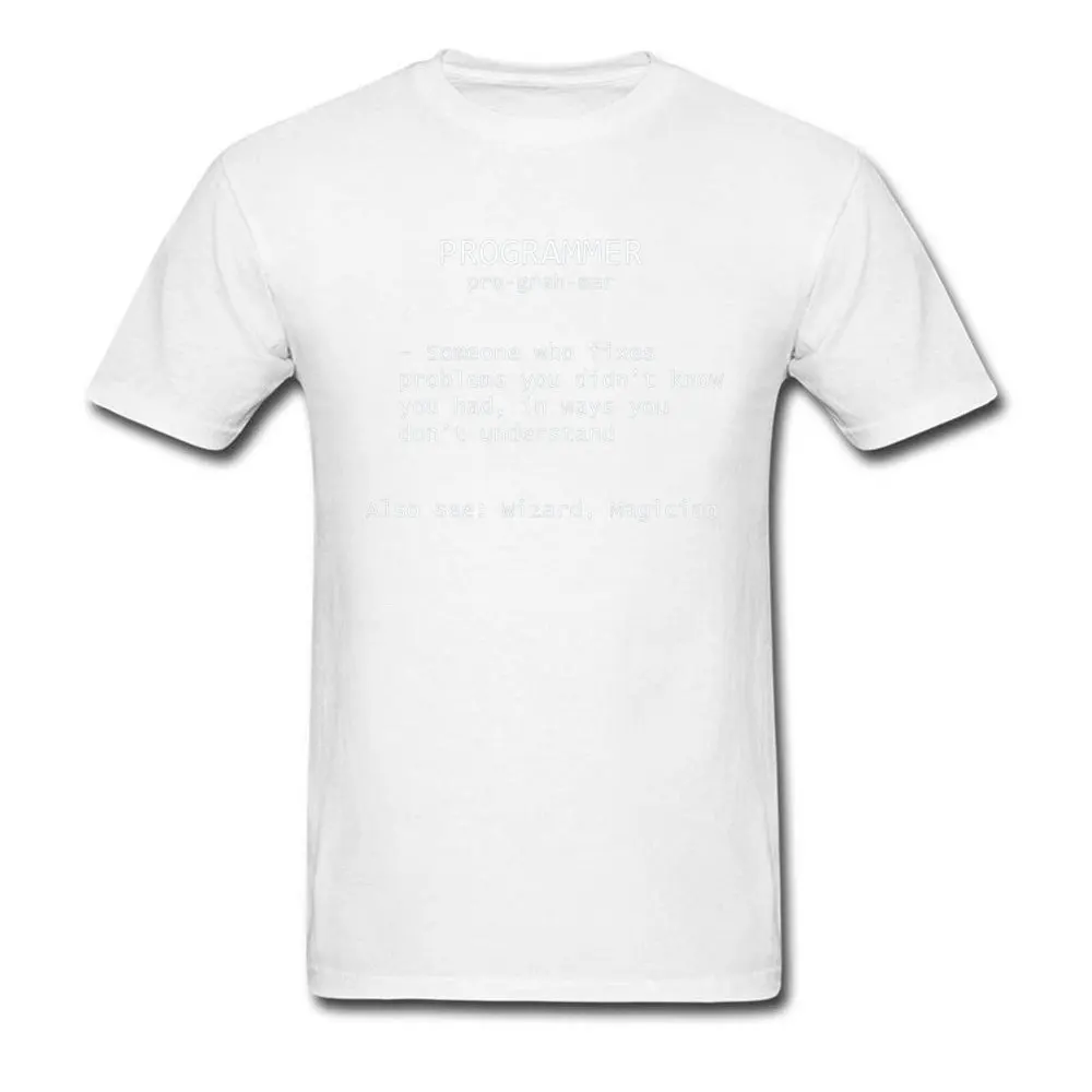 Tees Programmer Definition 3960 Lovers Day Company Summer Short Sleeve 100% Cotton O-Neck Man T-Shirt Summer Tops T Shirt Programmer Definition 3960 white