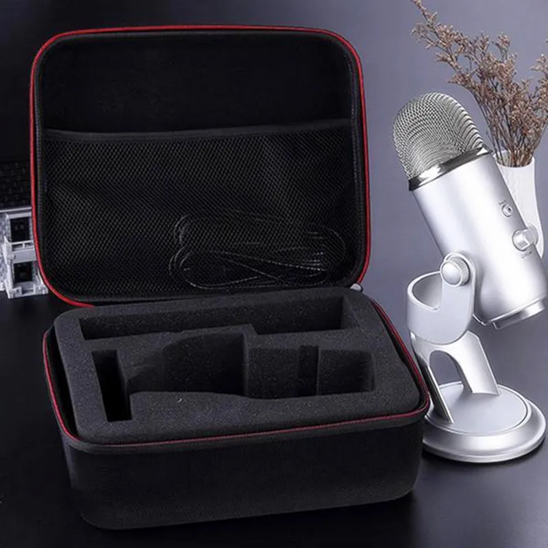 Хит EVA PU для путешествий хранения жесткий чехол синего Yeti USB микрофон/Yeti Pro
