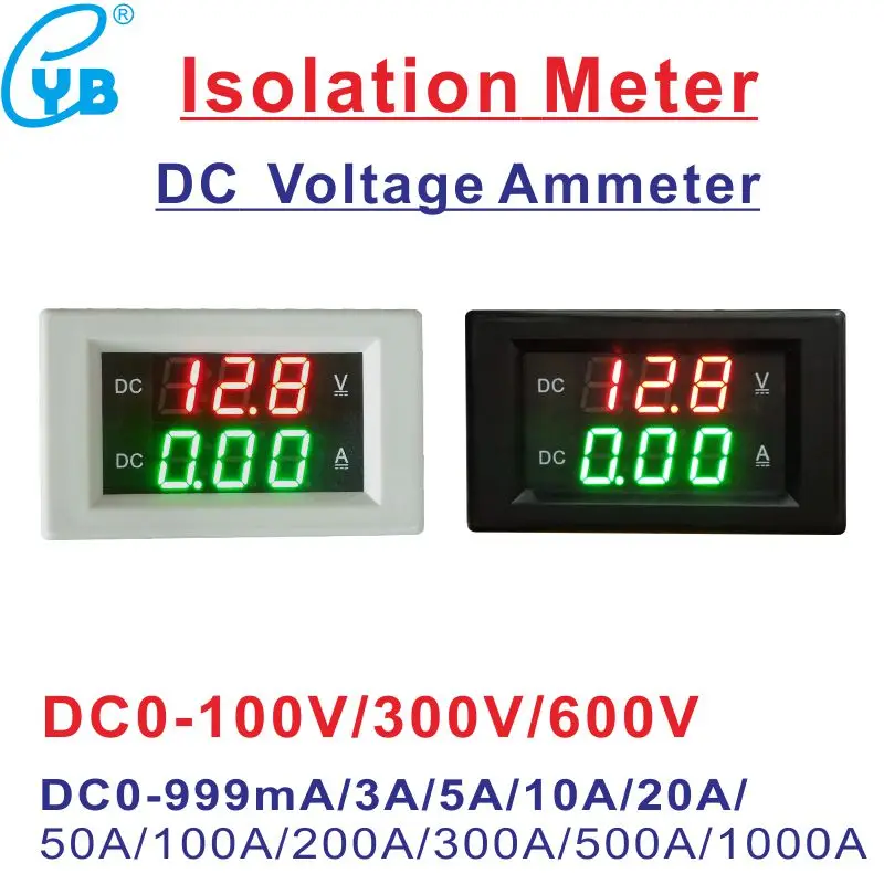 Isolatie Meter DC Digitale Voltmeter Amperemeter DC Voltage Current