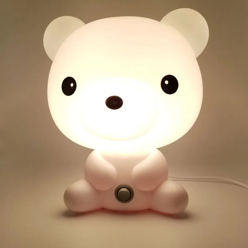

EU Plug 220V Bright Bear Led Night Light for Children Baby Kids Gift Animal Cartoon Decorative Lamp Bedside Bedroom Living Room