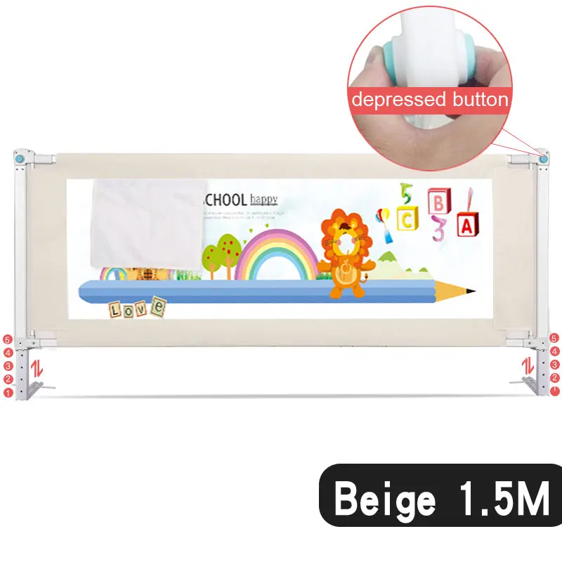 IMBABY ограждение для детской кроватки ограждение для детской ограждения детский манеж - Цвет: 1.5m