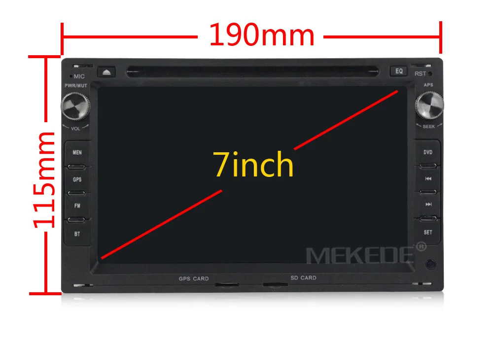 Excellent free shipping 1024x600 7" 4 Core 2GB RAM 16GB Flash Android 7.1 Car DVD GPS For VW Glof Bora Passat Mk5 Golf Mk4 Polo Jetta Seat 4