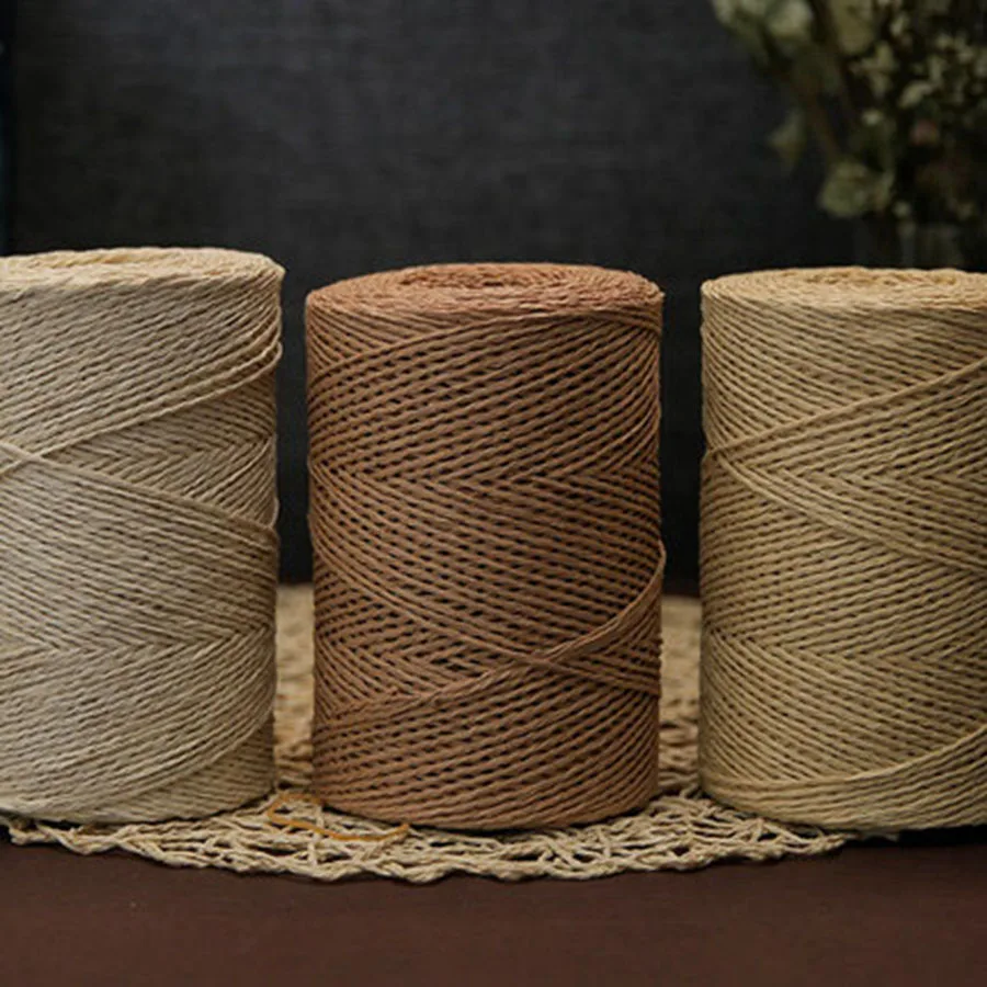 500 г/рулон пряжа из рафии, ручная вязка, бумажная соломенная веревка, пряжа для вязания, пряжа для ручной работы, летняя шляпа, материал, поставщик