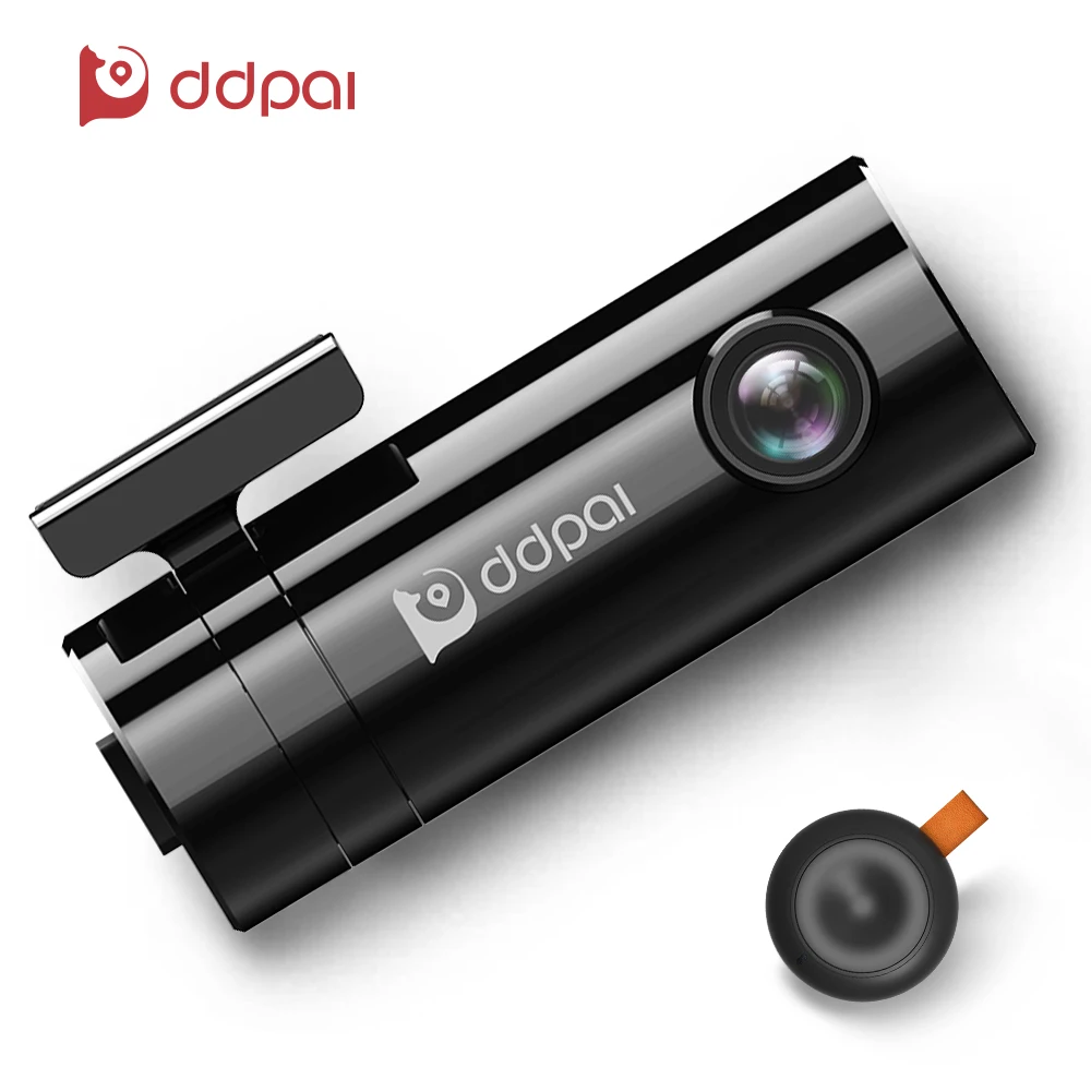 Ddpai mini2 регистраторы 1440 P Full HD Запись автомобиля Камера поворотный объектив
