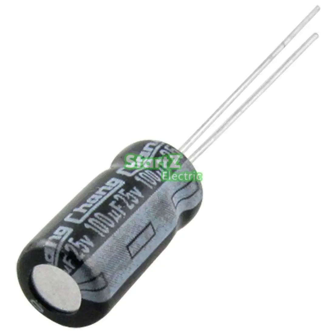 

50Pcs 25V 100uF 105C Radial Electrolytic Capacitor 6x12mm 100uF 25V Black
