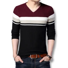 ISurvivor мужские новые Лоскутные Свитера с v-образным вырезом пуловеры мужские повседневные модные облегающие Большие размеры зимние осенние свитера Hombre
