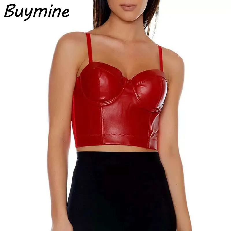 red leather tops