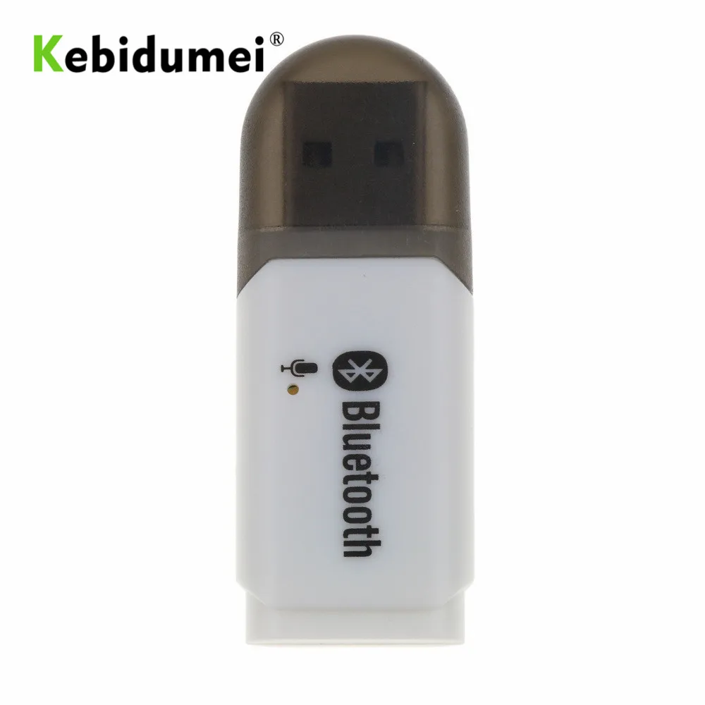 Черный Kebidumei USB Bluetooth 5,0 приемник для динамика для автомобиля AUX Android/IOS беспроводной комплект ключа для громкой связи аудио стерео адаптер - Цвет: Черный