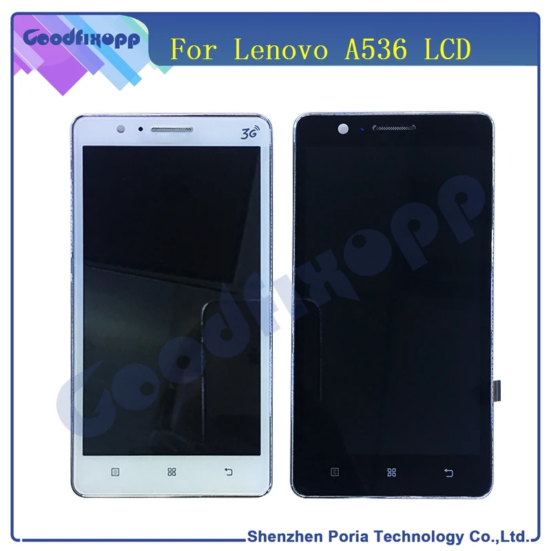 LEN030 For Lenovo A536 LCD Display Touch Digitizer Screen Assembly with frame Complete Free Shipping(6)