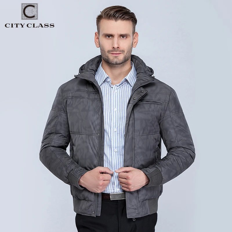 Tanie City class nowe męskie zimowe kurtki moda luźny kapelusz krótki bawełny wyściełane Isoft ciepłe zimowe kurtki Parkars darmowa wysyłka 603