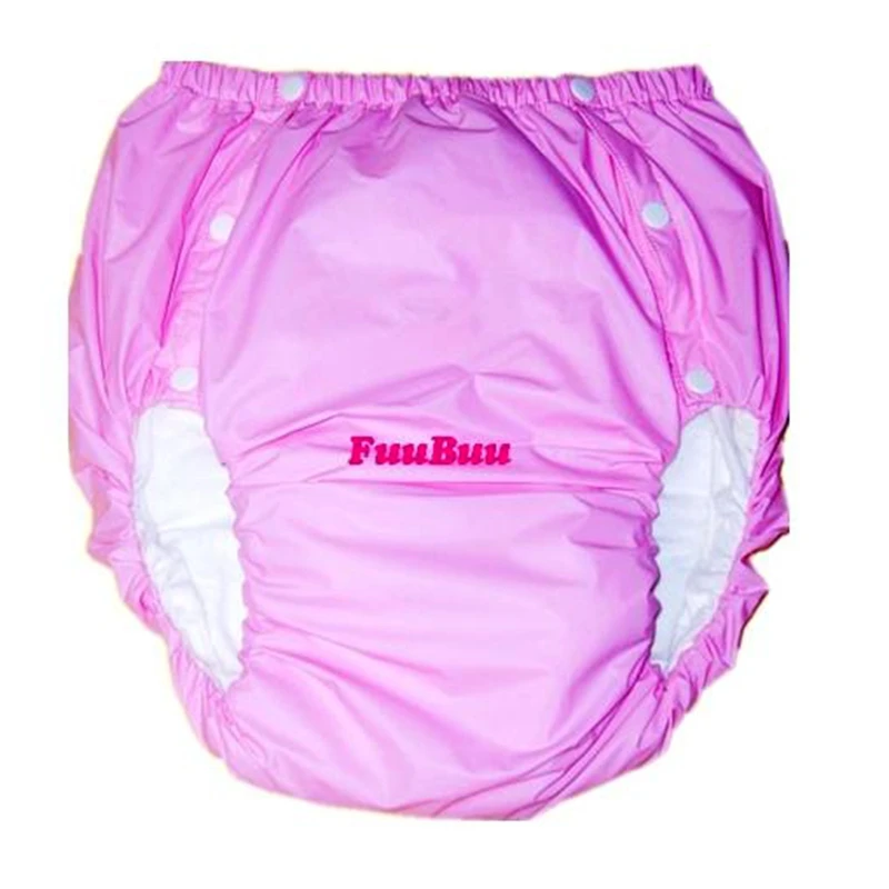 free-shipping-fuubuu2043-pink-l-pvc-adult-diaper-incontinence-pants-adult-baby-abdl