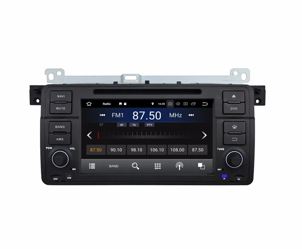 Perfect 2GB RAM Quad Core 7" Android 8.1 Car Audio DVD Player for BMW E46 M3 1998-2005 With Radio GPS WIFI Bluetooth 16GB ROM USB DVR 2