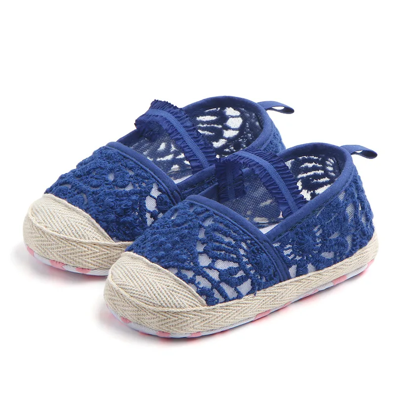 

Baby Princess Girls Mary Jane Shoes First Walker Knitting Loafers Soft Soled Anti-Slip Babe Garden Shoes Footwear