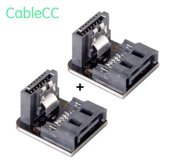 

pin Male 90 Degree Angled to 7Pin Female Adapter Mainboard Motherboard for Desktops SSD HDD