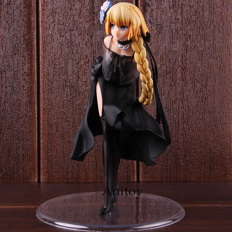 FGO Fate Grand Order линейка Jeanne d'Arc черное платье Ver. 1/7 Масштаб ПВХ фигурка Коллекционная модель игрушки