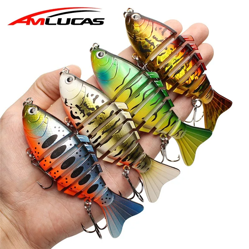 Amlucas جودة الصيد إغراء نابض بالحياة 6 صوتها أقسام Swimbait 10 سنتيمتر 15.9g إيسكا الاصطناعي الصلب بيت Crankbait Wobblers WW1054 Amlucas جودة الصيد إغراء نابض بالحياة 6 صوتها أقسام Swimbait 10 سنتيمتر 15.9g إيسكا الاصطناعي الصلب بيت Crankbait Wobblers WW1054