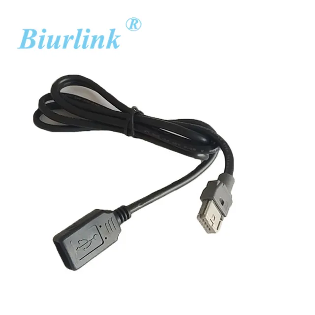 Biurlink Car Radio USB Cable Adapter 4Pin Plug for Peugeot 307 308 408