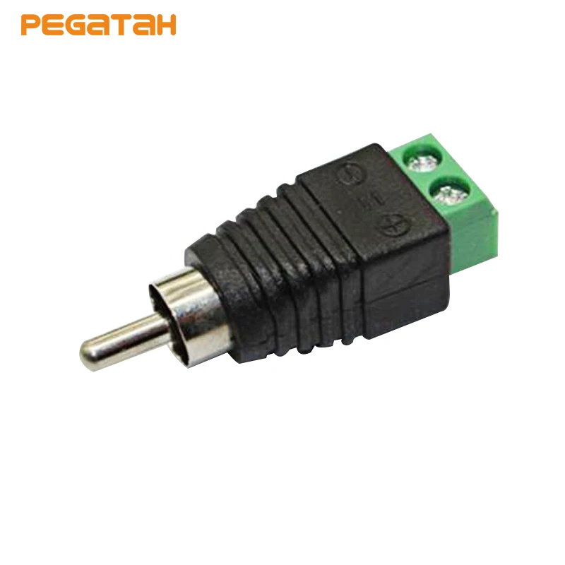 

JR-R59-1 Male RCA plug with audio to terminal block for cctv camera