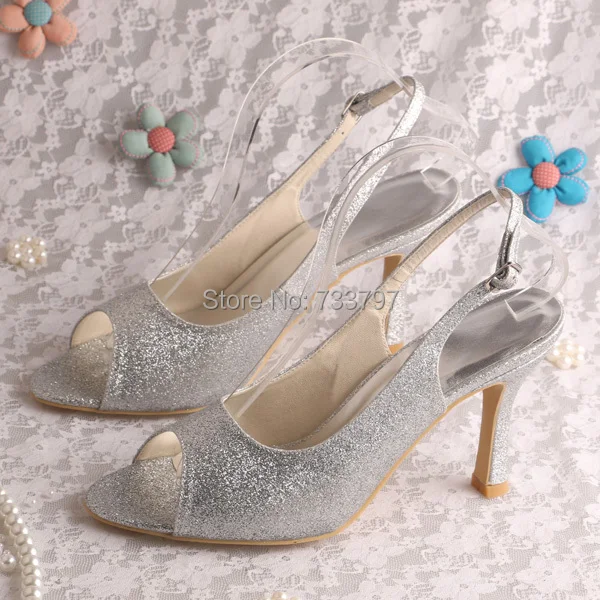 Wedopus 100 Guarantee Designer Wedding Bridal Prom Shoes Glitter High Heels Women Pumps Drop Ship