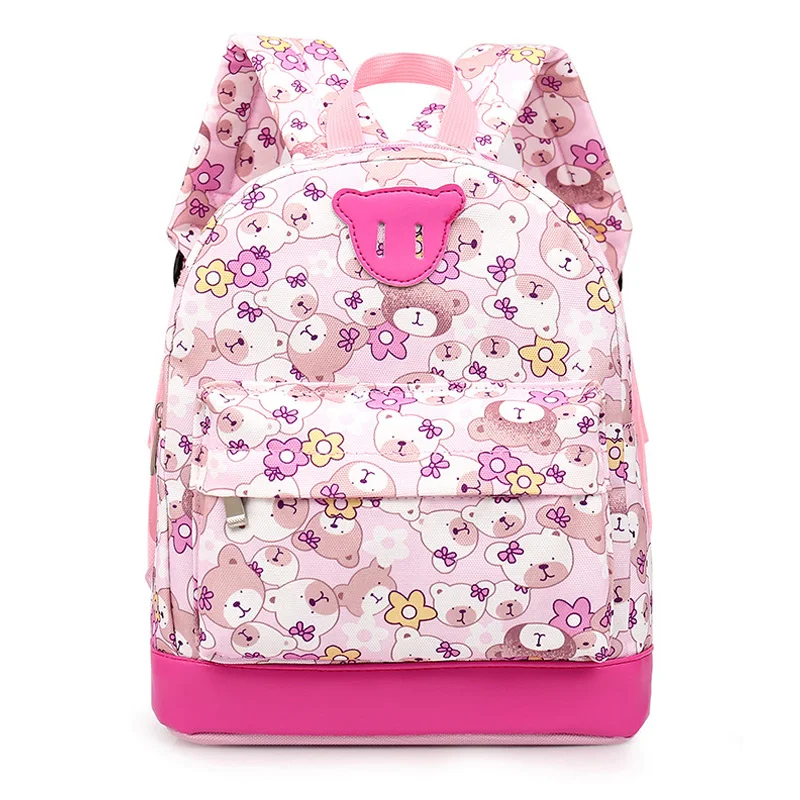 

Cute Bear School Bags Animal Pattern Children Backpacks For Girls Boys Kindergarten Backpack Kids Small Bag Mochila Escolar