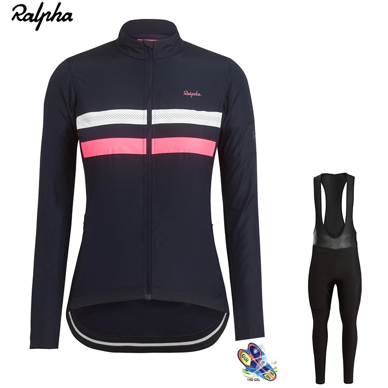 Ralvpha 2019 для женщин Велоспорт Джерси зимний комплект термальность флис велосипед комплект одежды триатлон, Велоспорт форма костюм Ropa де Ciclismo
