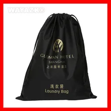 500 шт/партия) настроить экологичный многоразовый шнурок струна Подарочная сумка с напечатанным логотипом