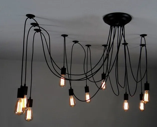 

Spider Pendant Light Retro pendant Lamp Nordic Ceiling lamp LED Industrial hanging lamps living room restaurant Cafe decoration