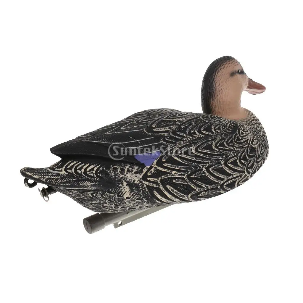 4 Pieces 3D Lifelike Floating Mallard Duck Decoy Black Duck Hunting Decoys Garden Yard Lawn Decor Greenhand Gear