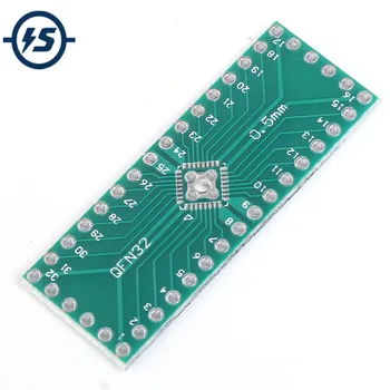 

10pcs/lot SMD To DIP Adapter PCB Board Converter Module QFN32 QFN40 to DIP32 DIP40 Pinboard 0.5mm to 2.54mm DIP Pin Pitch