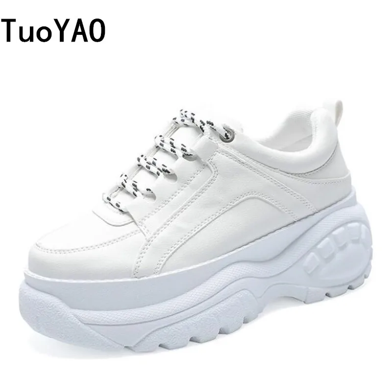 

2019 New fashion retro high-top Height increasing women's boots autumn winter thick-soled hot classic casual sports women shoes