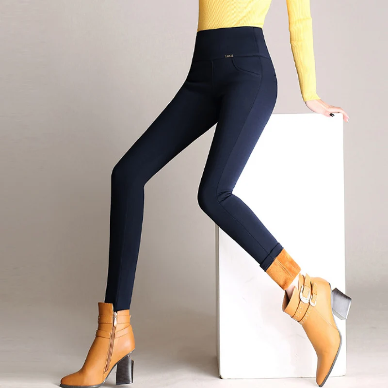 high waisted cotton trousers