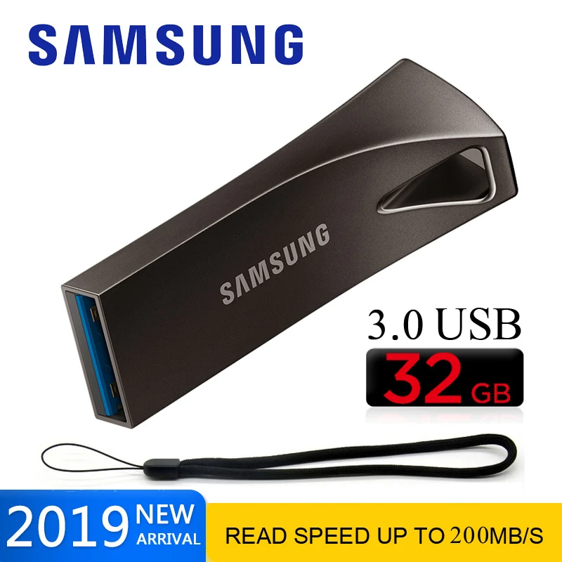 US $21.67 Samsung USB 30 Pen Drive 32 Gb 64gb 200MBS Memoria Usb 30 Pendrive Flash Drive 128gb 256gb 300MBS Mini U Disco De Memoria