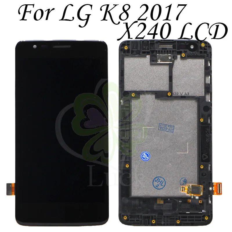 ЖК-дисплей для LG K8 2017X240 ЖК-дисплей кодирующий преобразователь сенсорного экрана в сборе с рамкой X240H US215 для LG K8 2017X240 lcd