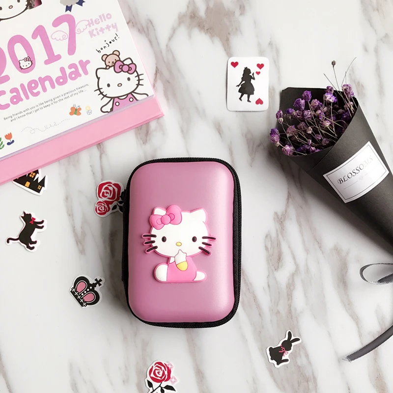 prativerdi Mini Cartoon Earphone Storage Bag Case For Key Coin Hard Holder Box Carrying Hard Hold Memory Card Ear Pads organizer2