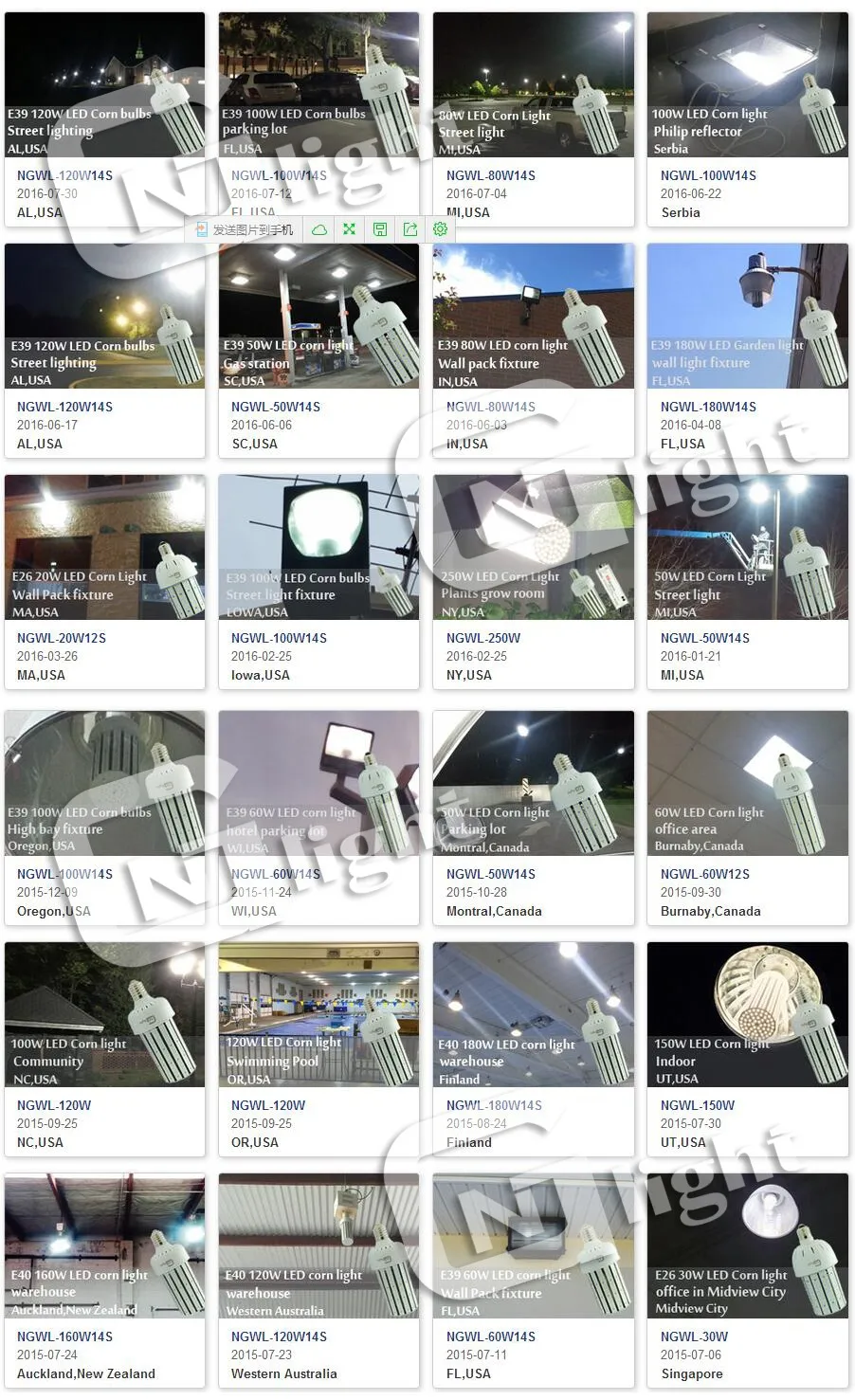 1000W MH HPS Warehouse Highbay Light replacement E39 E40 socket 250W Led Corn Cob Bulb Lamp 
