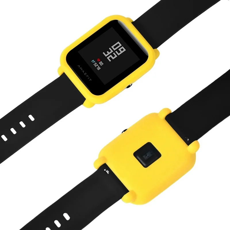 Чехол для Xiaomi Huami Amazfit bip bit pace lite youth smart watch Мягкая Силиконовая защита для экрана устойчивая к царапинам рамка Крышка